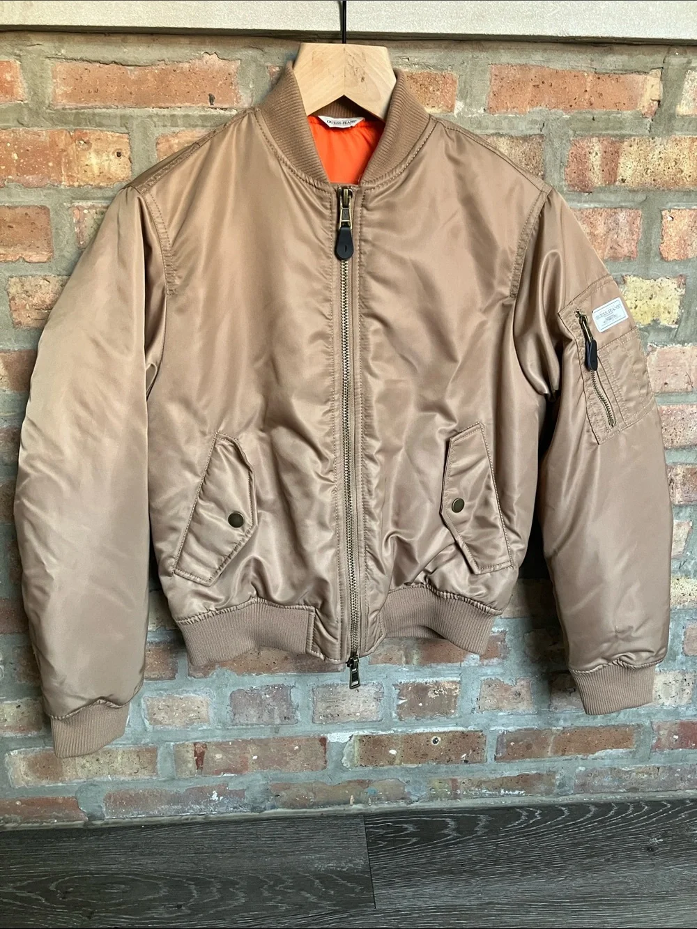 Guess women's satin flight/bomber jacket